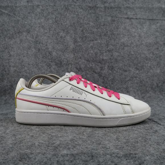 Puma Shoes Womens 8.5 Sneakers Vikky Athletic Trainers Casual Lifestyle White - Picture 1 of 12